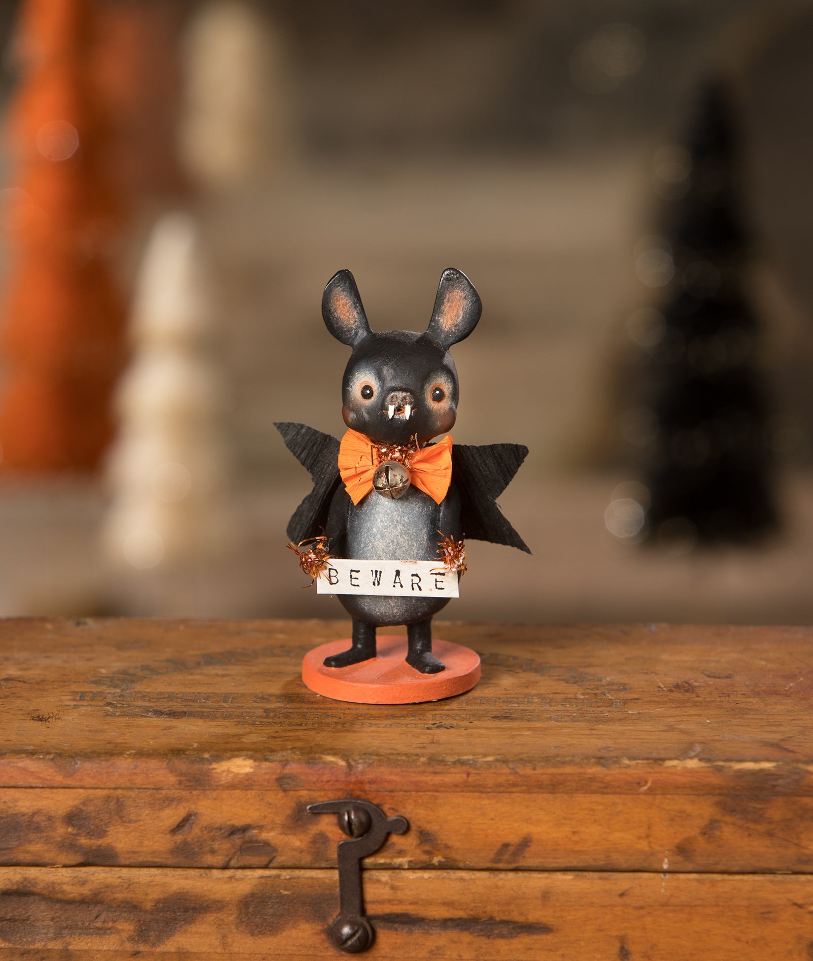 Beware Bat Figurine