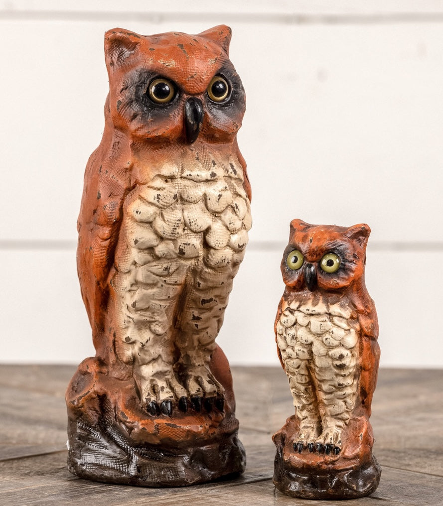 "Orange Owl, Large"