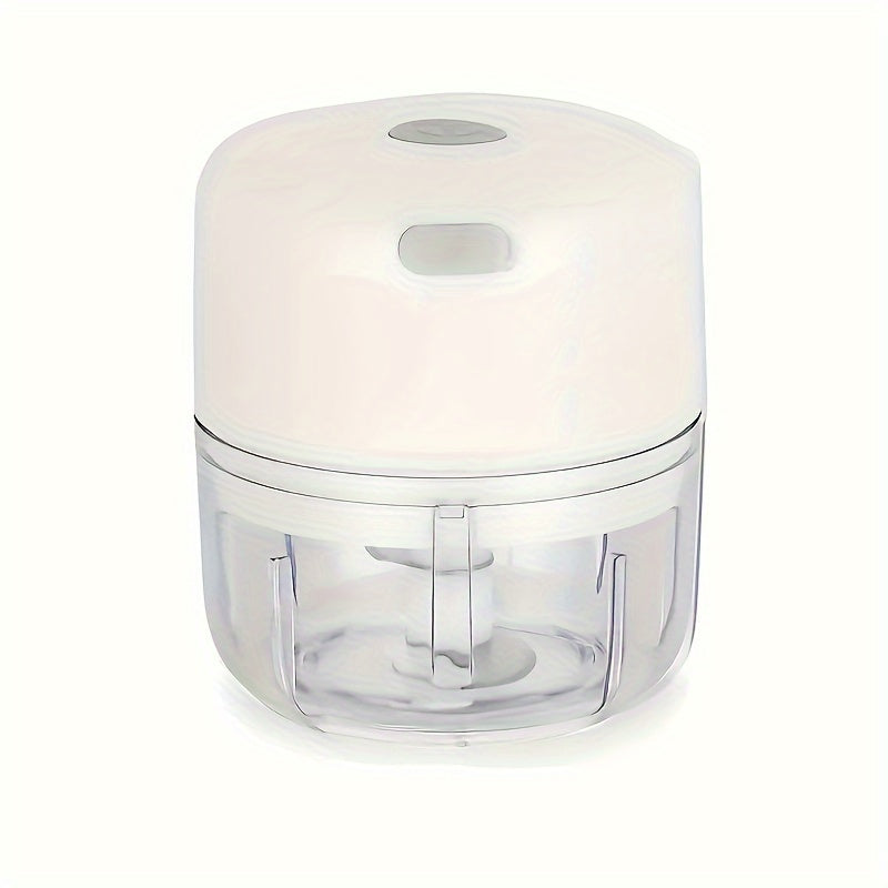 Efficient USB Rechargeable Mini Chopper: 3.38oz/8.45oz Versatile Garlic& Meat Grinder, Fast 1000 RPM Motor- Perfect Kitchen Companion