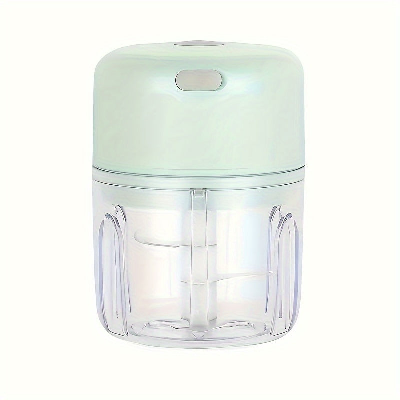 Efficient USB Rechargeable Mini Chopper: 3.38oz/8.45oz Versatile Garlic& Meat Grinder, Fast 1000 RPM Motor- Perfect Kitchen Companion