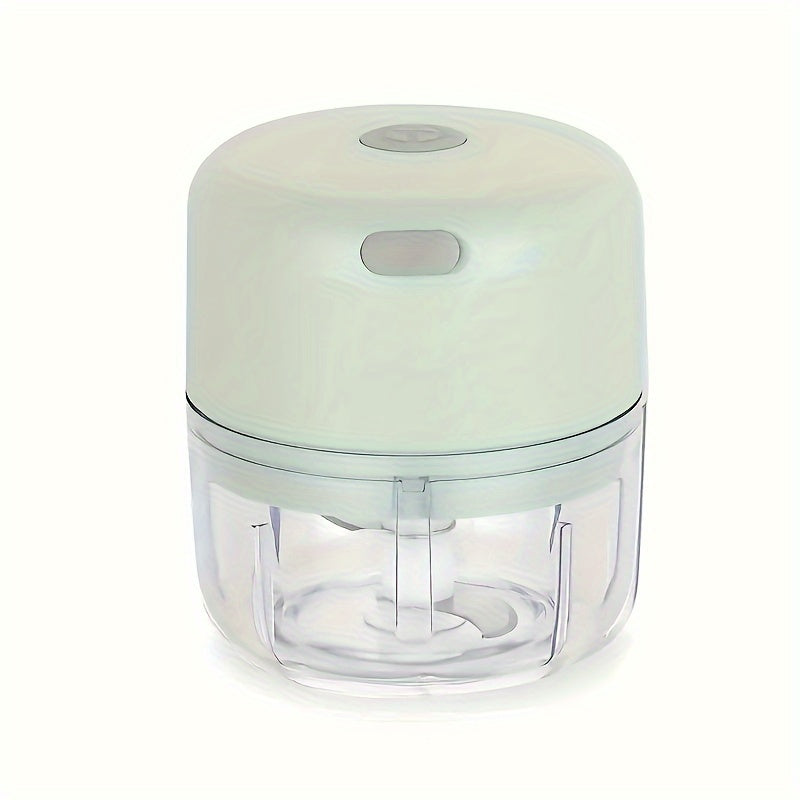 Efficient USB Rechargeable Mini Chopper: 3.38oz/8.45oz Versatile Garlic& Meat Grinder, Fast 1000 RPM Motor- Perfect Kitchen Companion