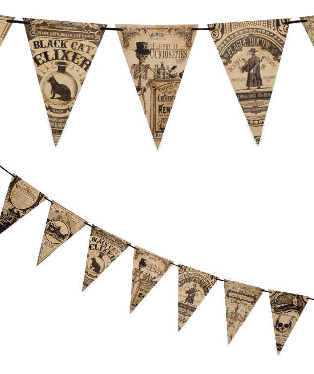 A Cabinet Of Curiosities Pennant Garland
