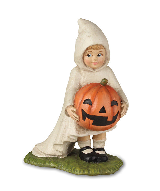 Little Gabby Ghost with Pumpkin Figurine