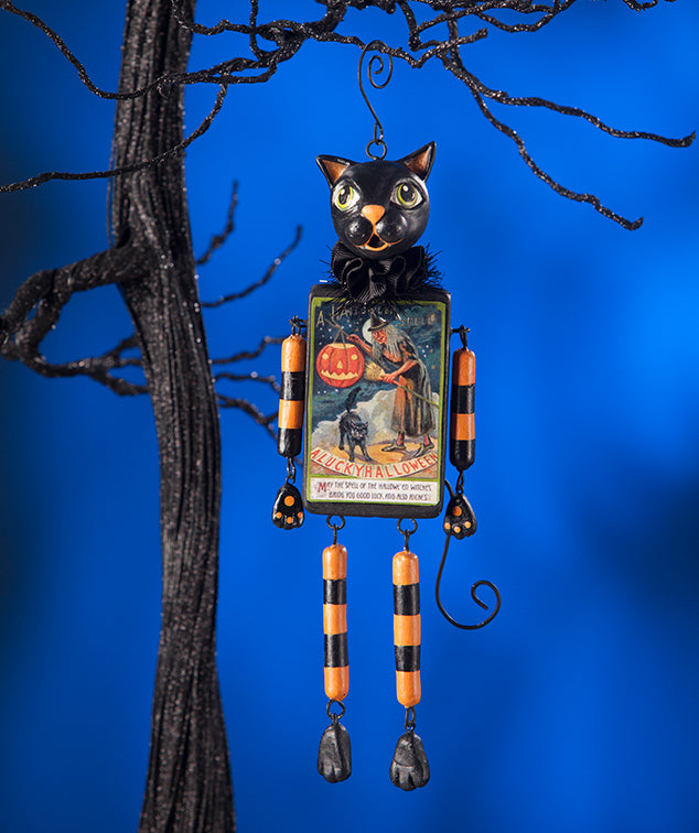 Black Cat Dangle Ornament
