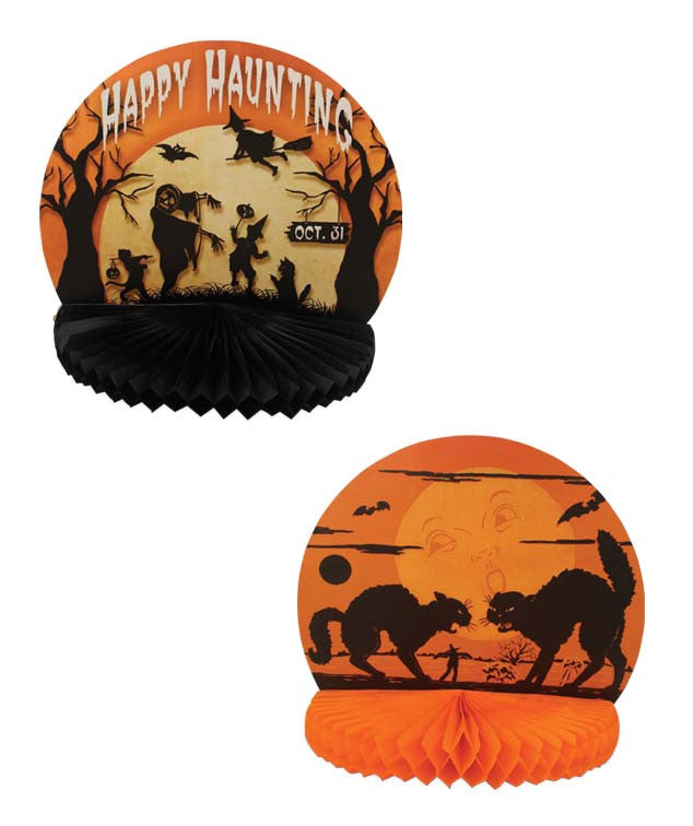 Halloween Honeycomb Centerpiece Rosettes