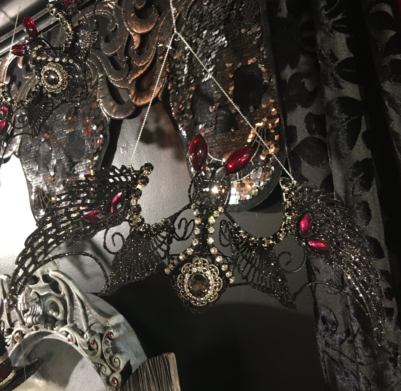 Katherine's Collection Jeweled Bat Ornaments