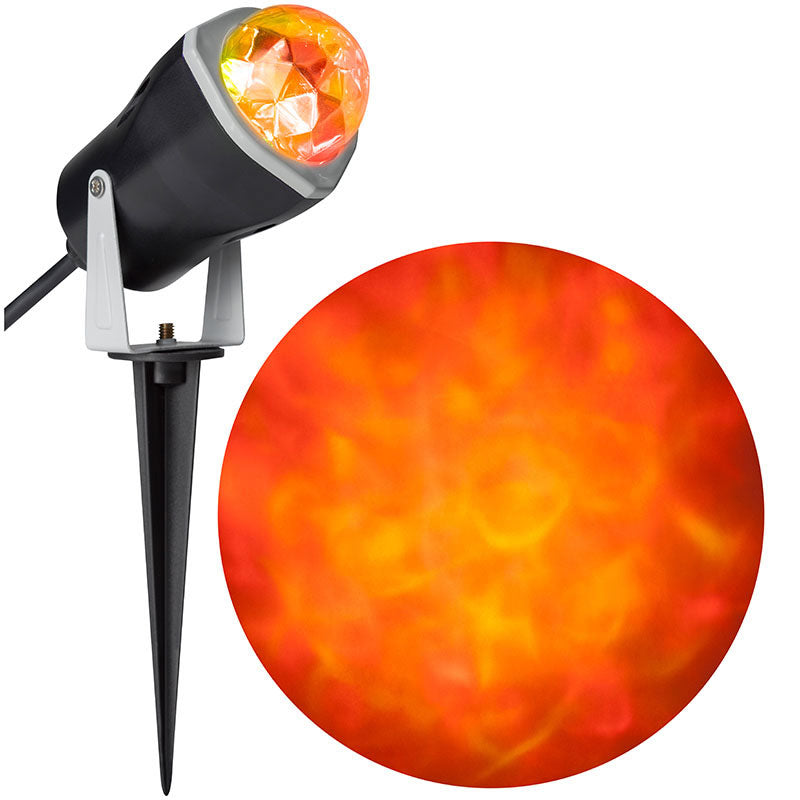 Orange Fire & Ice Spotlight - Dancing Light Effect