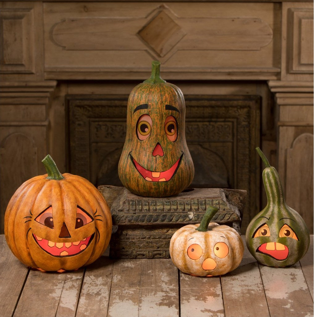Frightened Pumpkin Luminary