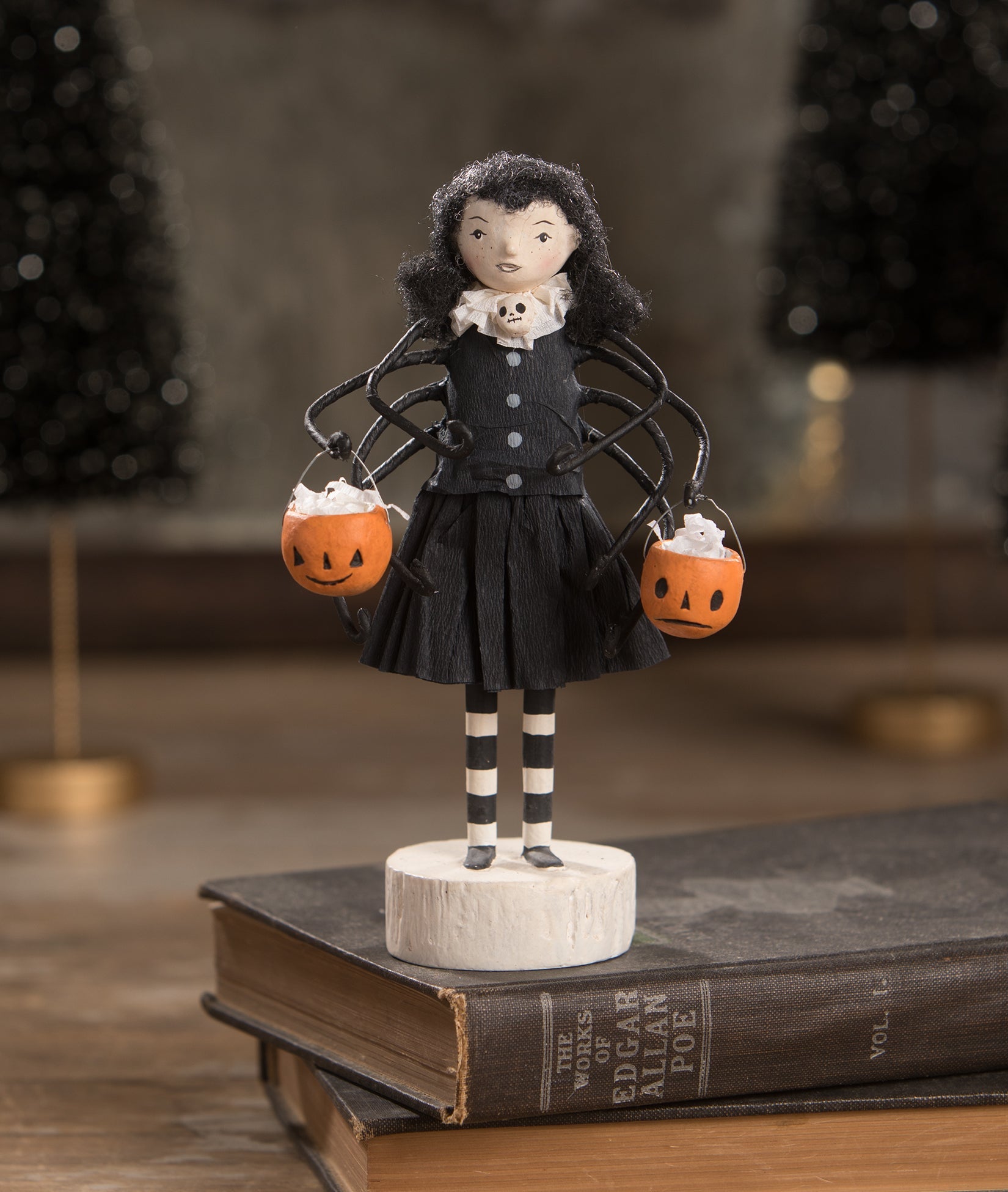 Trick or Treat Spider Girl Figurine