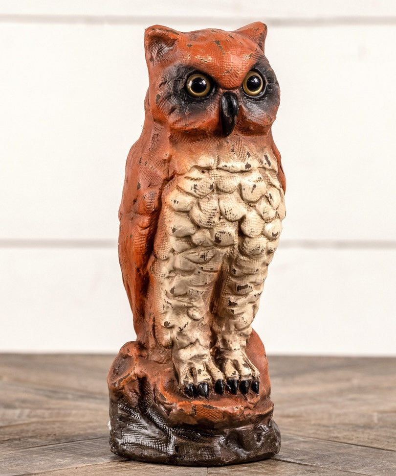 "Orange Owl, Large"